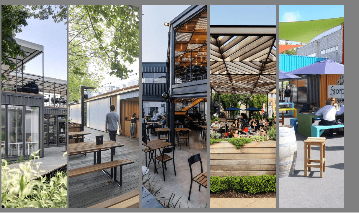 咖啡院落与外摆社交空间